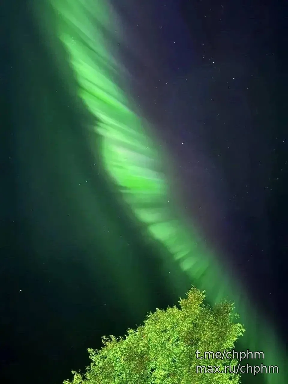 Северное сияние в Белоярском