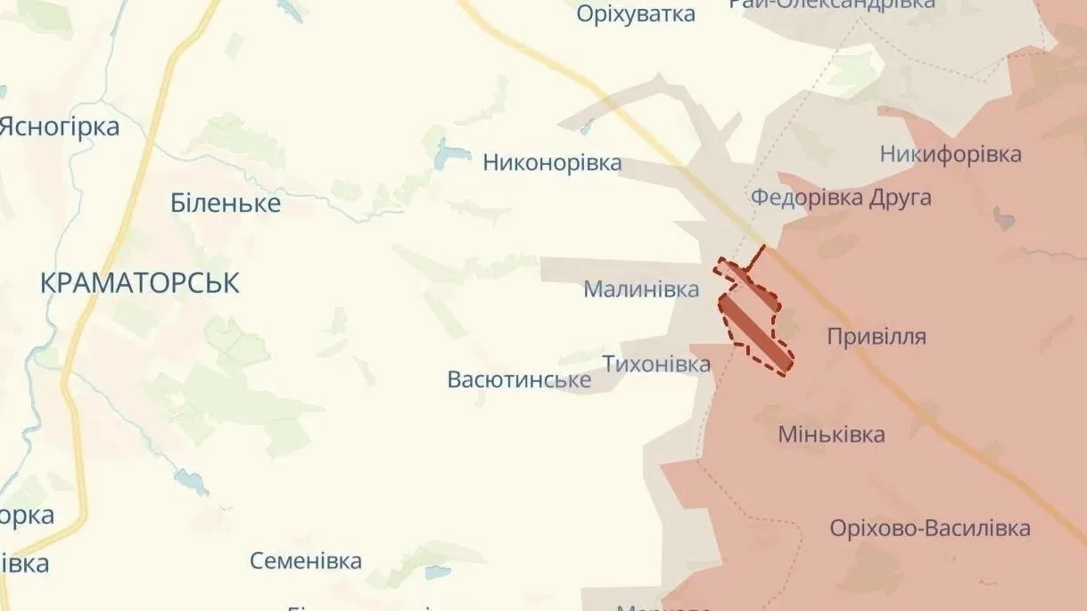 ‼️ Украинский OSINT Deep State информирует о продвижении российских войск под Краматорском