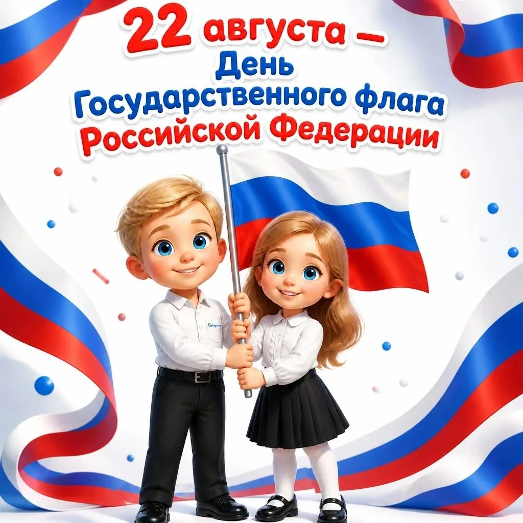 🇷🇺 22 августа — День Государственного флага России!