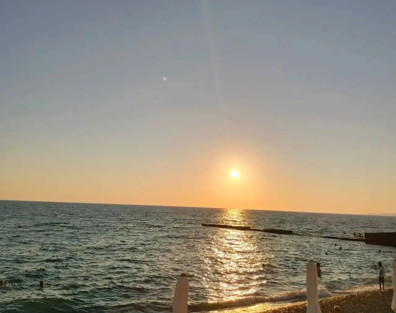 Любуемся морским закатом перед сном! Спокойной ночи🥰