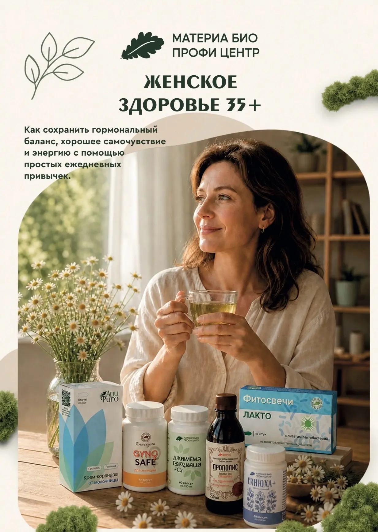 После 35 организм начинает намекать, что пора заботиться о себе чуть внимательнее. 💚