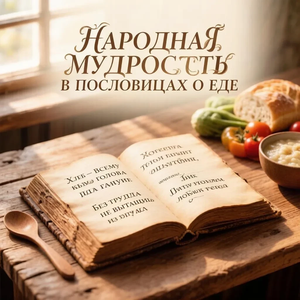 «Мудрость на кончике ложки»: учим пословицы о еде с малышами 🍲
