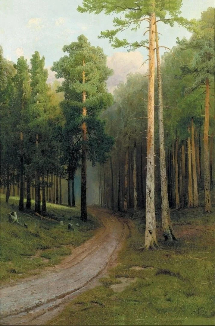 «Лесистая местность», 1898 г. 

Арсений Иванович Мещерский (1834-1902) 

Холст, масло. 179 х 127 см.