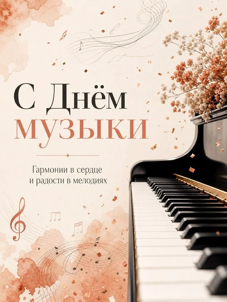 🎶 Друзья, поздравляем вас с Международным днем музыки!