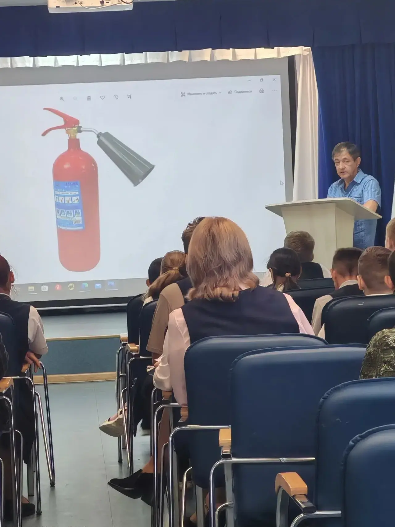 🔥 Урок пожарной безопасности в Журавлевской школе!