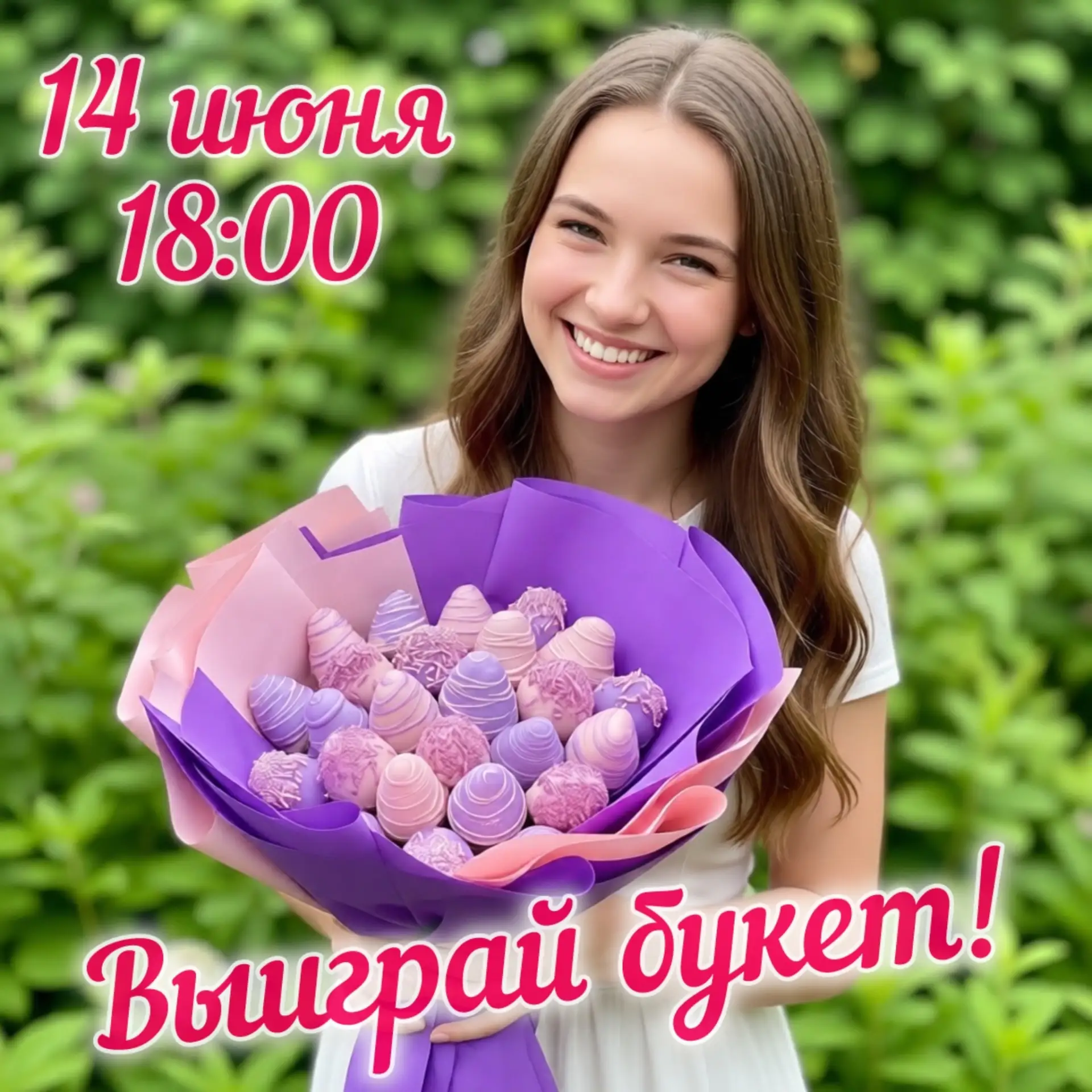 🍓 Розыгрыш клубничных букетов! 🍫

Объявляем вкусный и красивый розыгрыш! Разыгрываем 3 шикарных кл