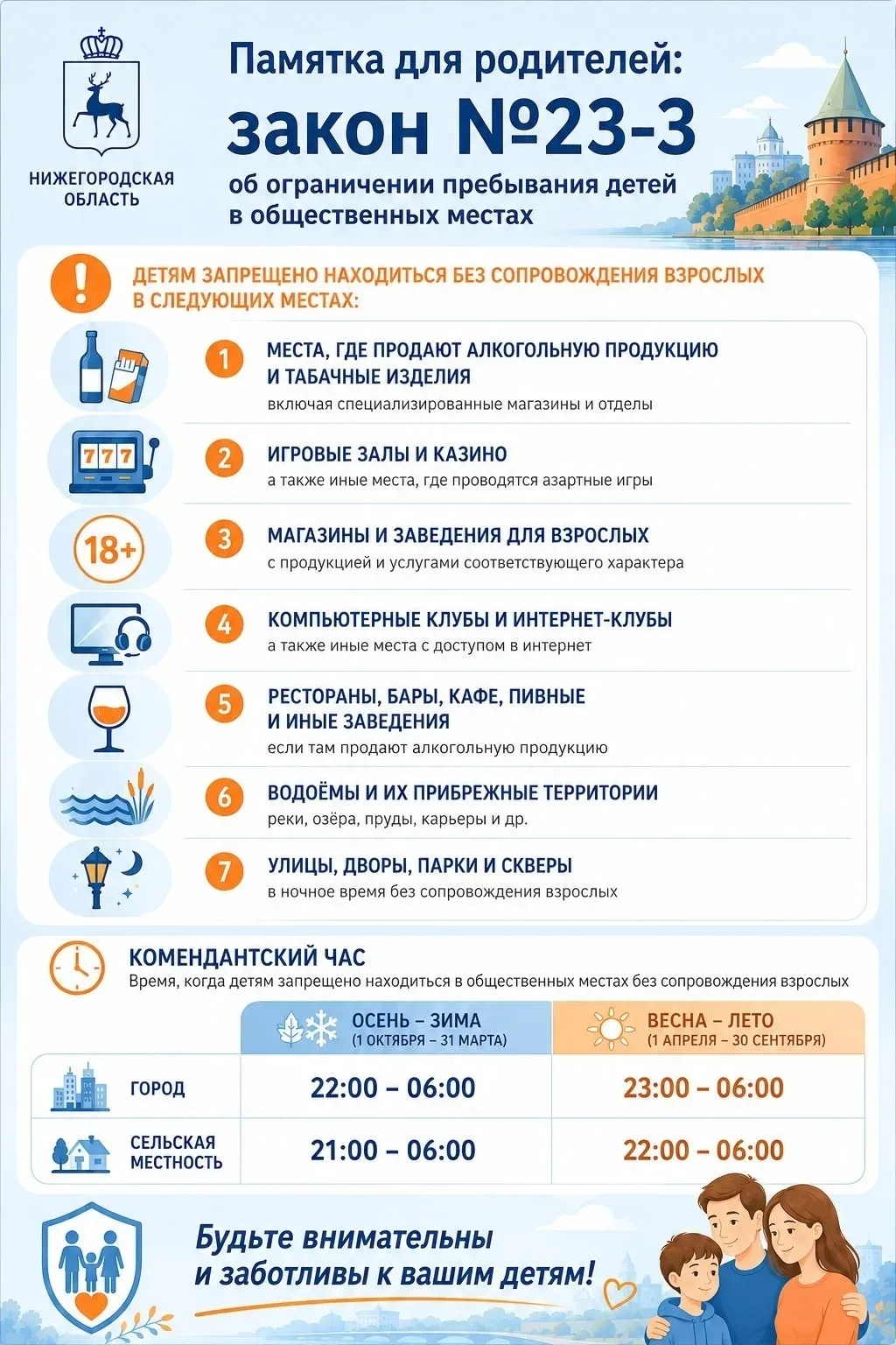 👉Памятка для родителей Нижегородской области