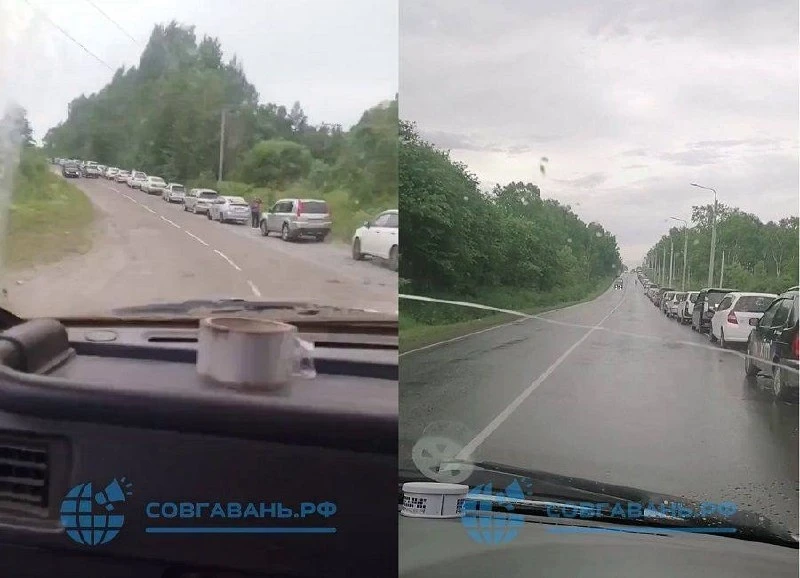 ⛽️Самая длинная очередь на АЗС на Дальнем Востоке зафиксирована в Советской Гавани