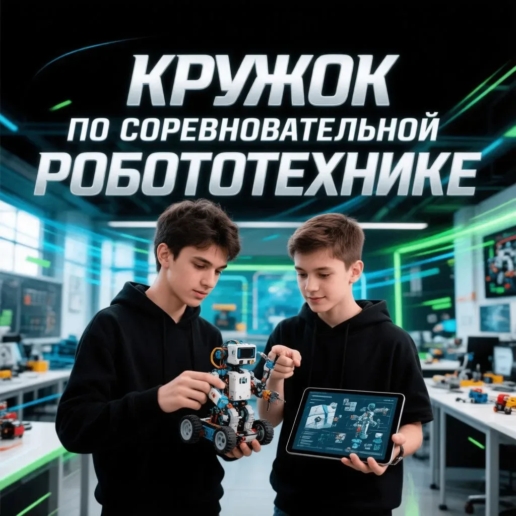 Объявляется набор в группу по соревновательной робототехнике. Первое занятие 14 сентябр...