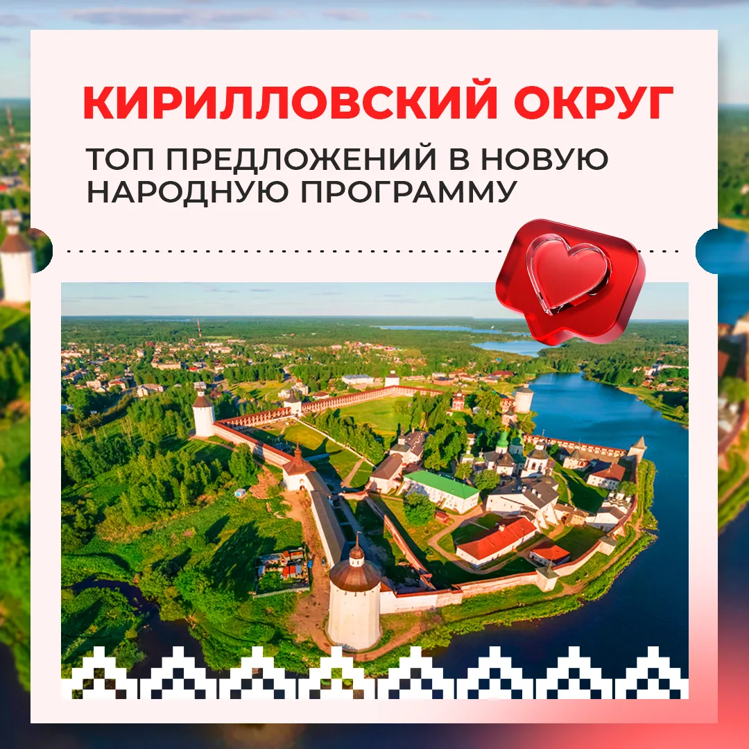 Топ-10 предложений в Народную программу Единой России по Кирилловскому округу