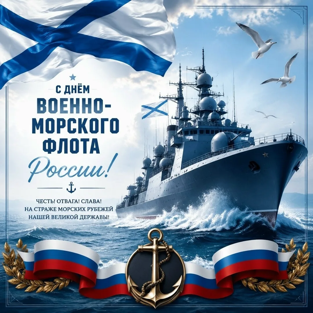 День Военно-морского флота России. 26.07.2026🇷🇺💥