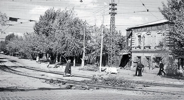 Пушкинский переулок от Астраханской. 1968 г.