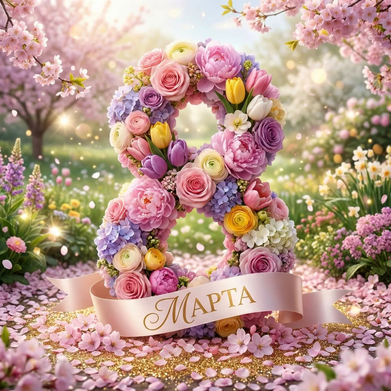 🤗Наши прекрасные, дорогие женщины!🤩  🌺В этот чудесный день, мы поздравляем вас с торжеством женствен