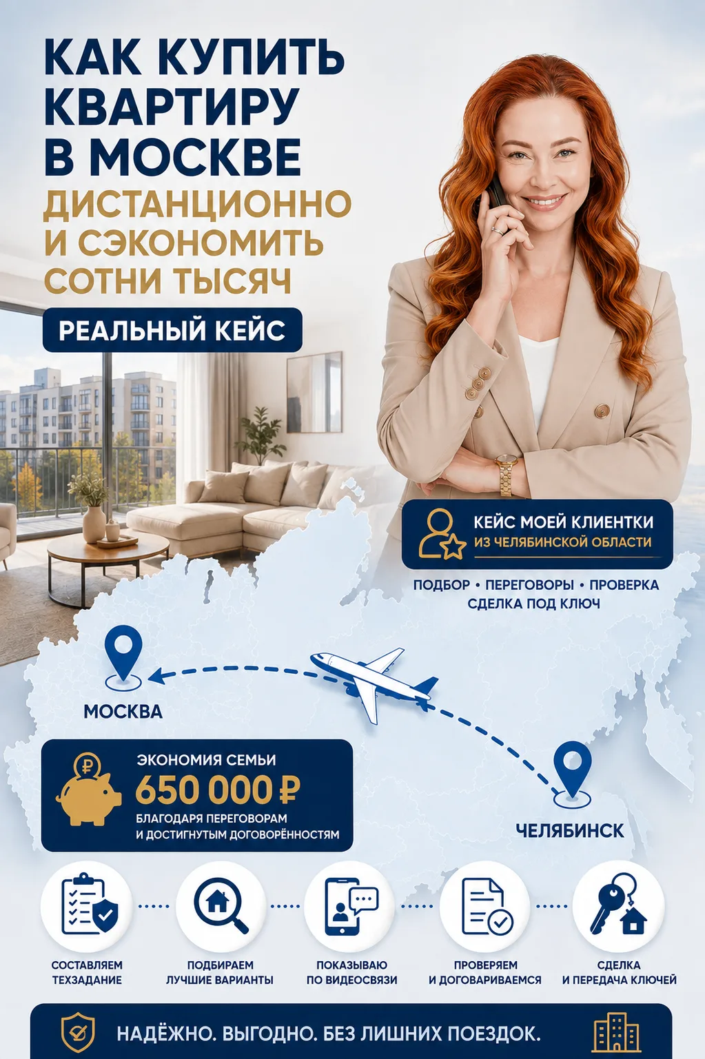КАК КУПИТЬ КВАРТИРУ В МОСКВЕ ДИСТАНЦИОННО И СЭКОНОМИТЬ СОТНИ ТЫСЯЧ. РЕАЛЬНЫЙ КЕЙС