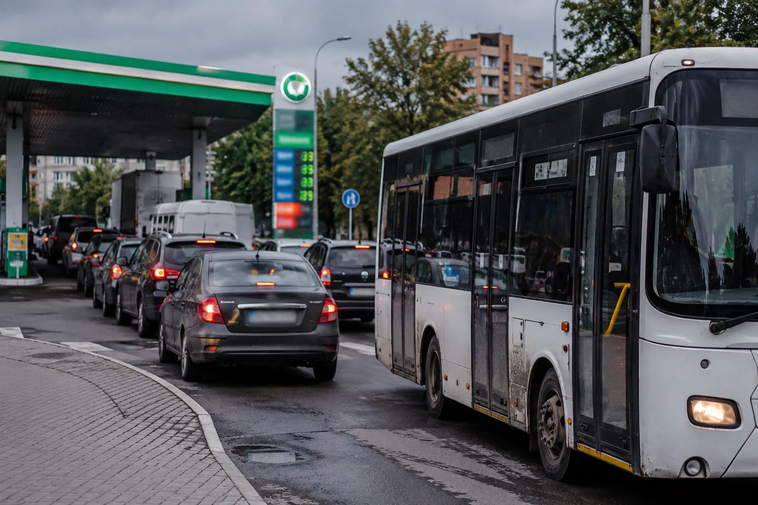 ⛽️ Очереди на АЗС нарушили работу