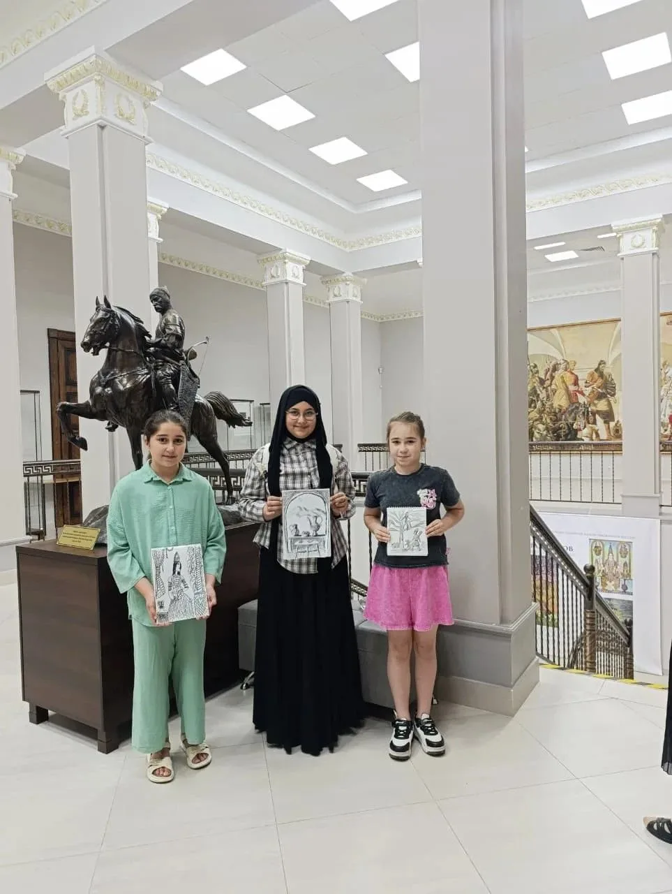 🖼 13 августа в Национальном музее прошло первое занятие из цикла «Урок быстрых каранда...