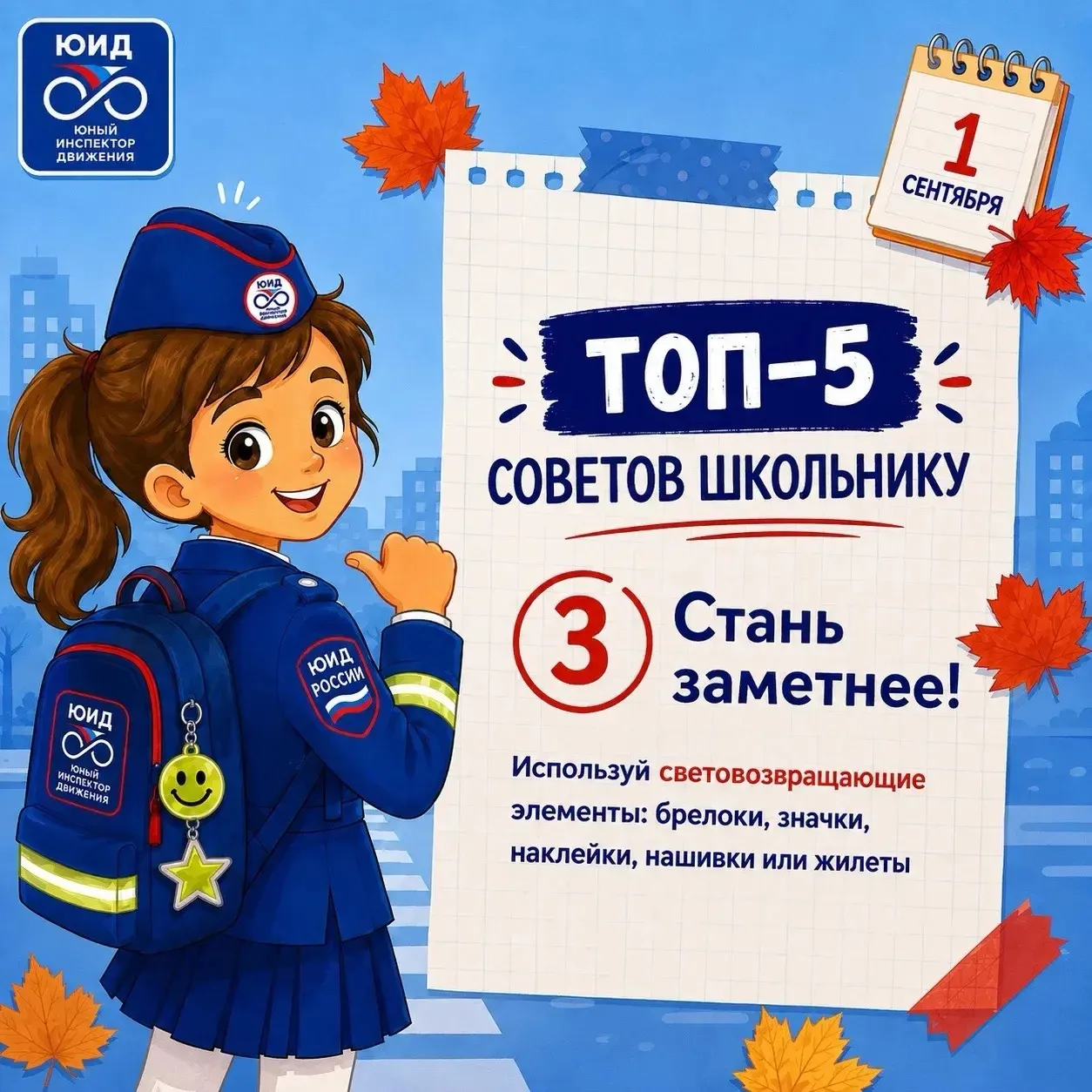 🚦📚 Топ-5 советов школьнику: готовимся к безопасному учебному году!