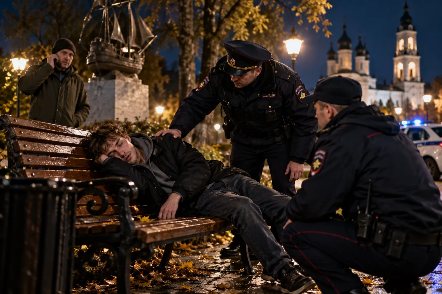 😴 Буянил, уснул на лавочке и отказался от освидетельствования: тотьмичу выписали штраф