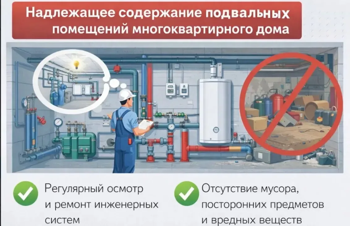 Недопущение захламления подвальных помещений многоквартирный домов

Управление многоквартирными дома
