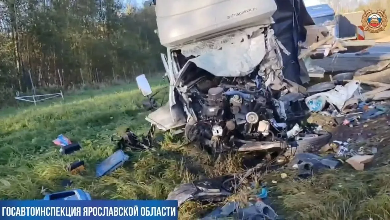 ‼Смертельное столкновение «Газели» и КАМАЗа произошло на М-8 под Переславлем