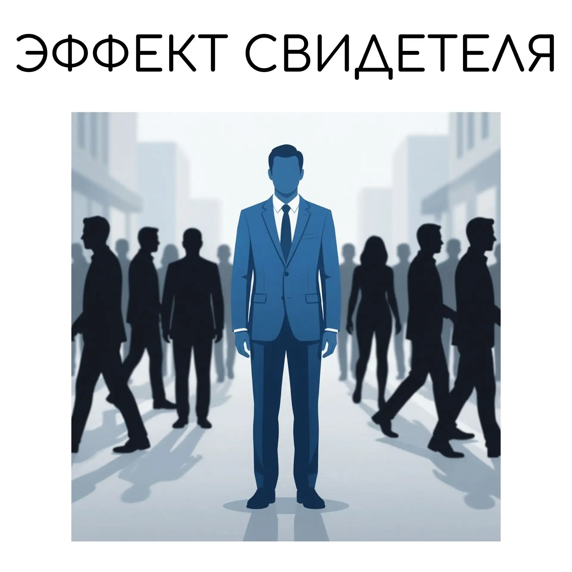 👀 Что такое эффект свидетеля?

Это феномен, при котором присутствие большого количества людей снижа