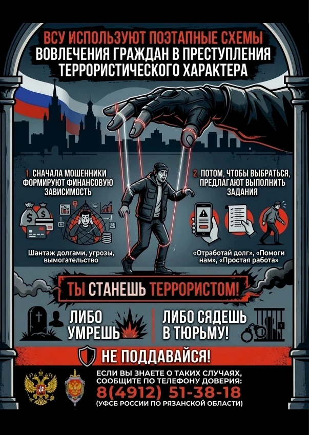 Не вовлекайтесь в тёмные схемы.
Будьте бдительны!
