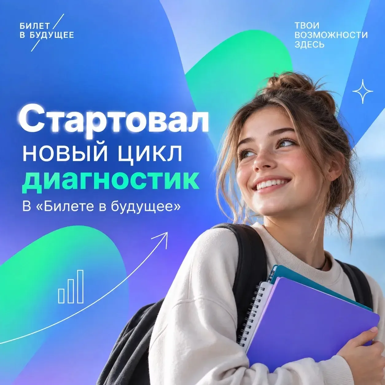 В проекте «Билет в будущее» стартовал новый цикл профориентационных диагностик.