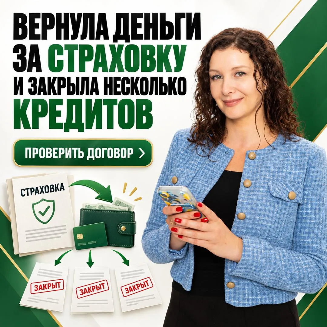«ВЕРНУЛА ДЕНЬГИ ЗА СТРАХОВКУ И ЗАКРЫЛА НЕСКОЛЬКО КРЕДИТОВ» 😳