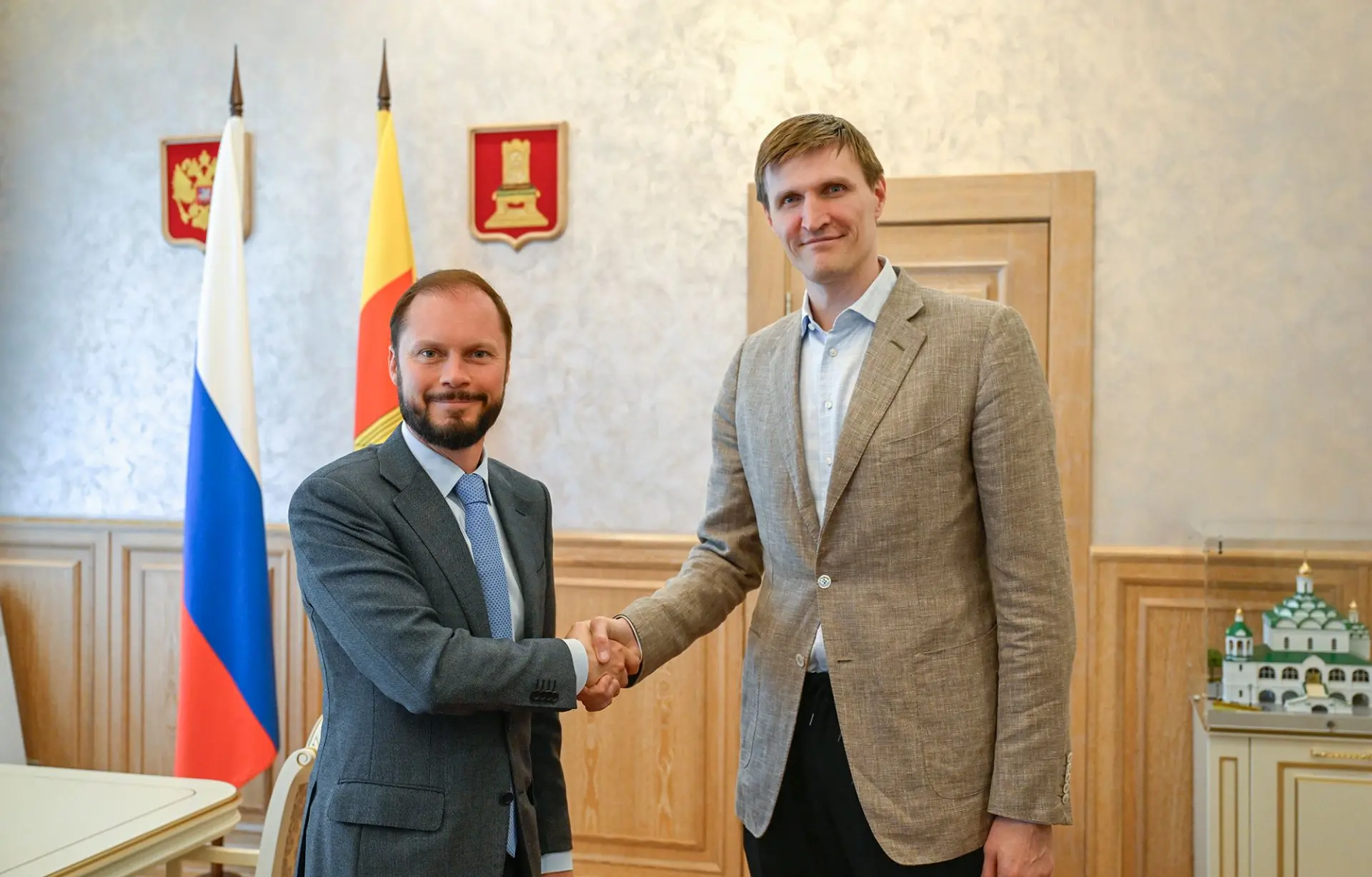Глава региона Виталий Королев и президент РФБ Андрей Кириленко договорились о создании в Твери центр