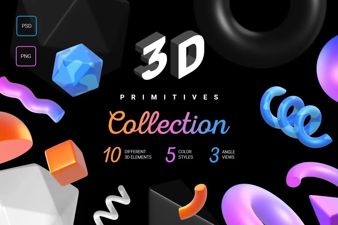 ✅ 3D Primitives Collection