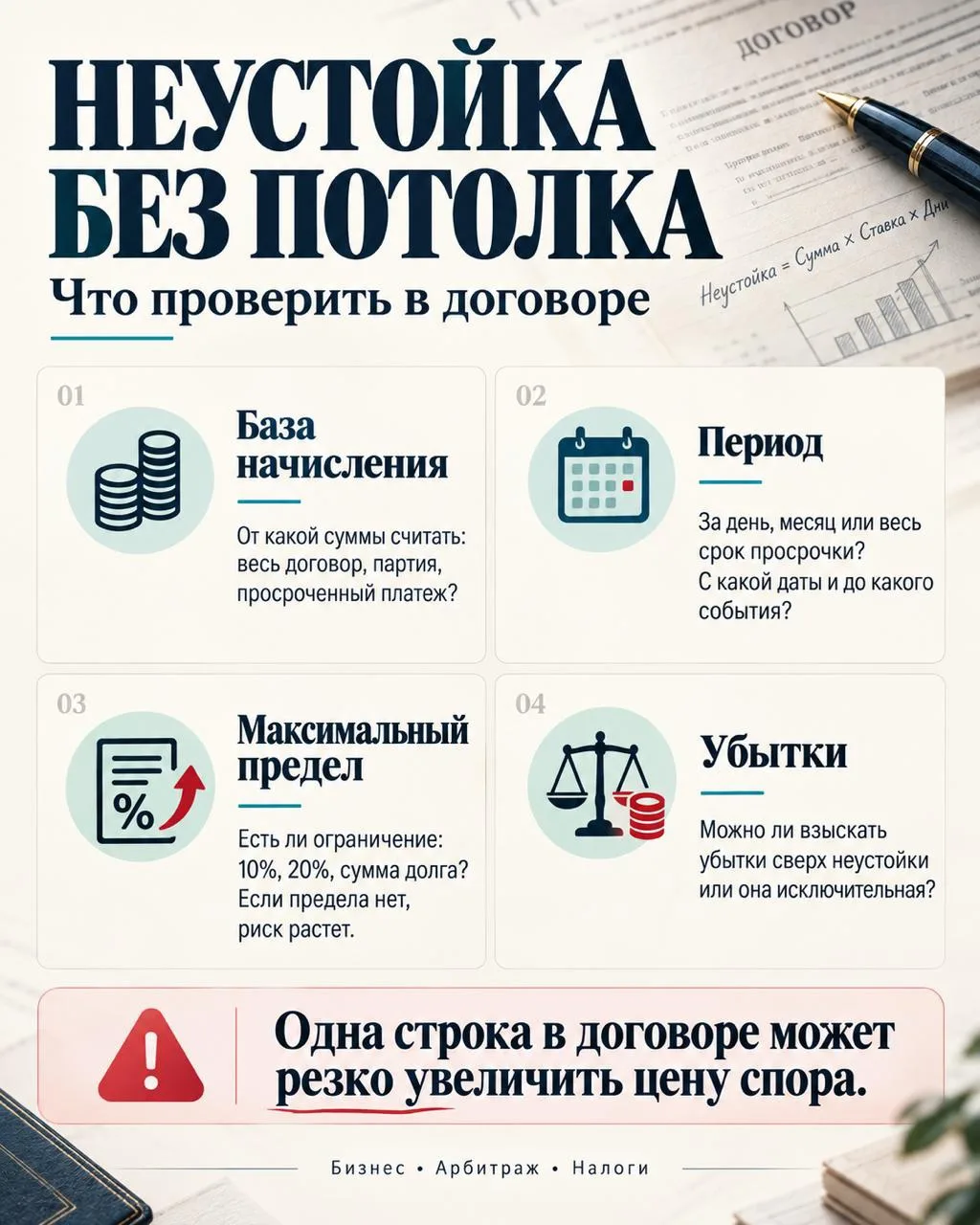 Неустойка без потолка