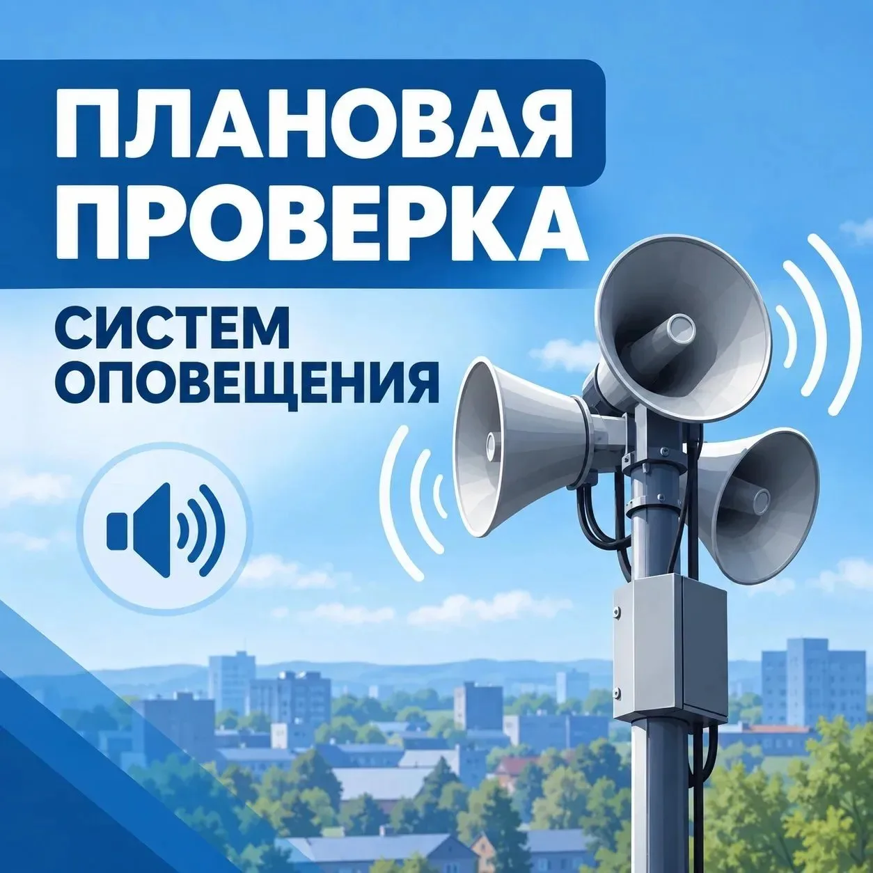 📢 Внимание! Плановая проверка систем оповещения в Кузбассе перенесена на 9 октября!