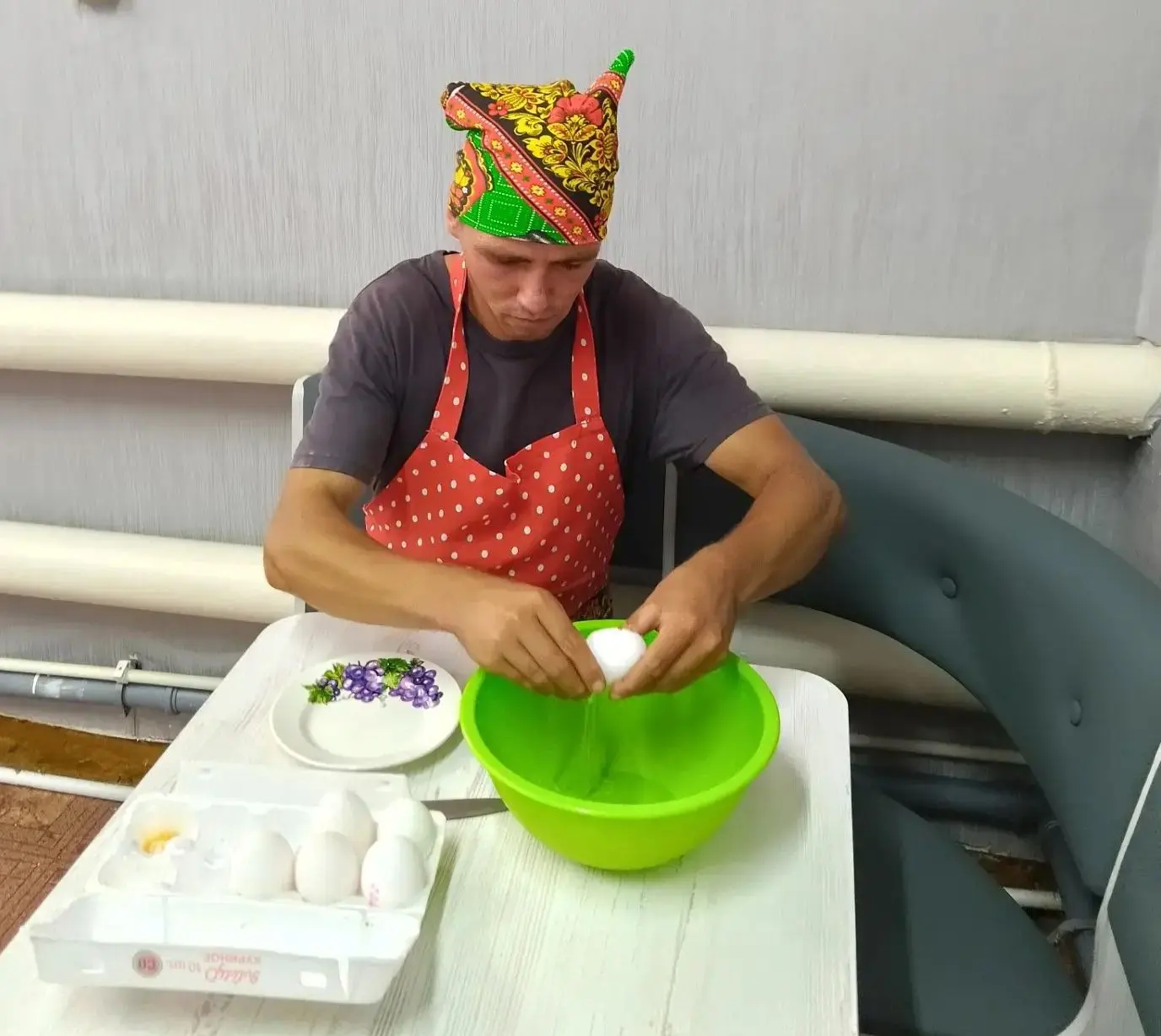 🍴Для получателей социальных услуг Краснинского дома-интерната в тренировочной комнате проводятся за