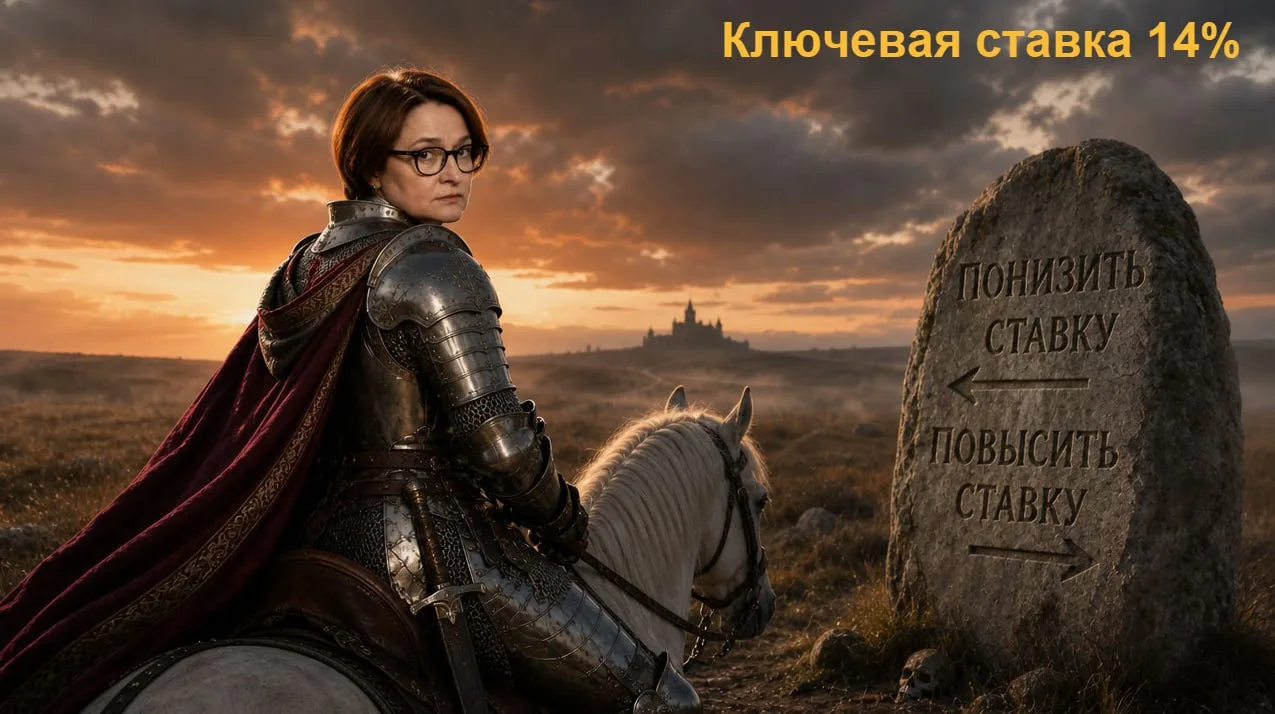 ❗️ЦБ РФ снизил ключевую ставку на 0.25 п.п. до 14% годовых