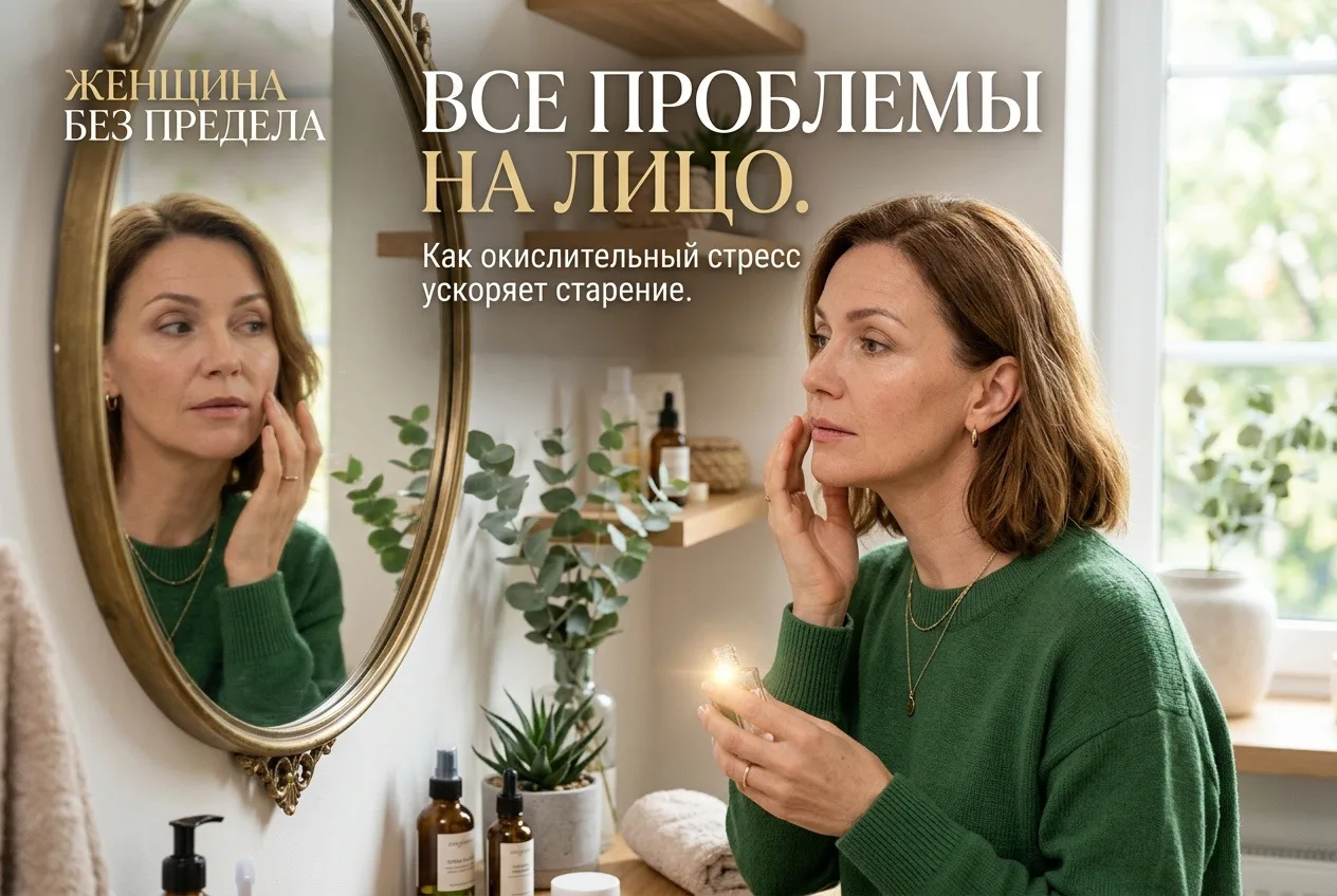 Все проблемы на лицо. Как окислительный стресс ускоряет старение.