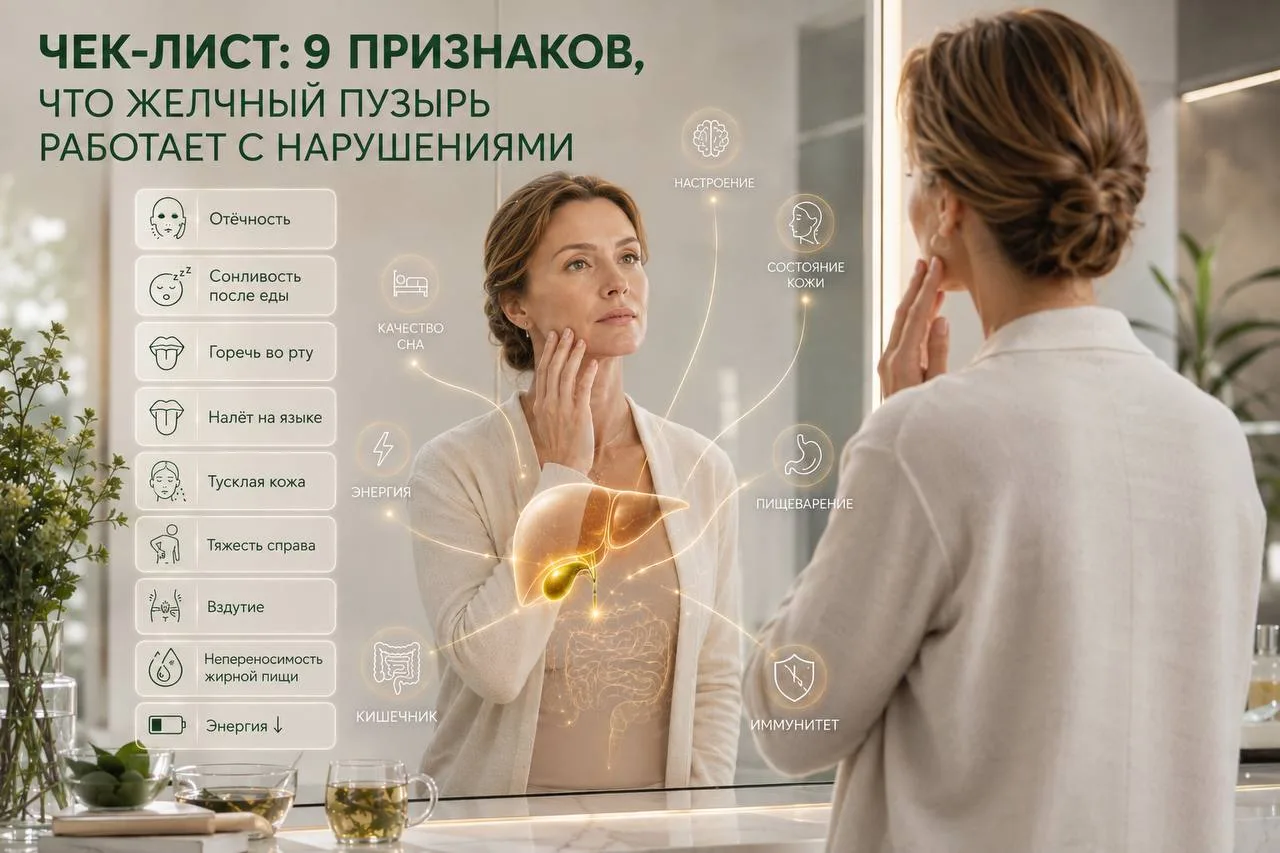 Чек-лист: 9 признаков, что желчный пузырь работает с нарушениями