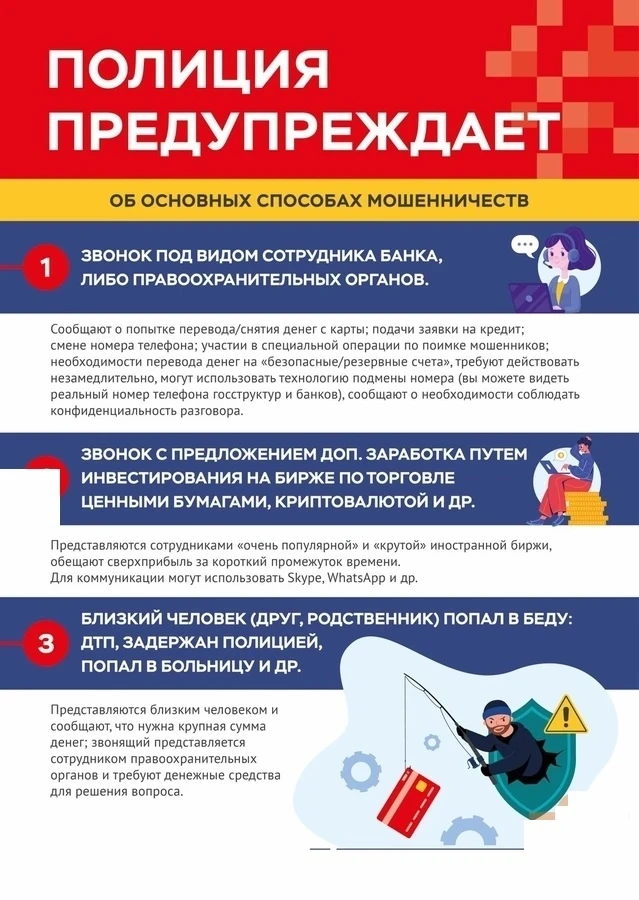 Будьте бдительны! Мошенники не дремлют!