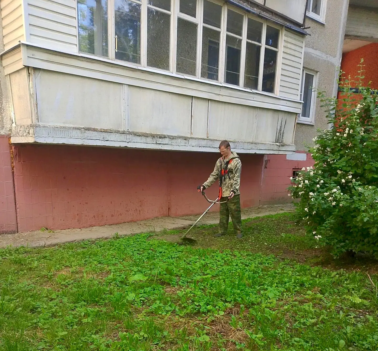 Покос травы на придомовых территориях 🌱