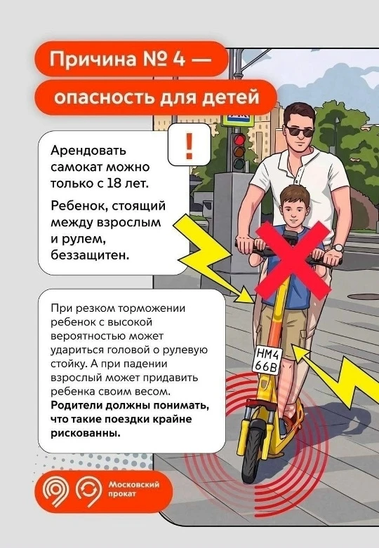 Один самокат - один человек. Почему это правило принципиально важно для безопасности?