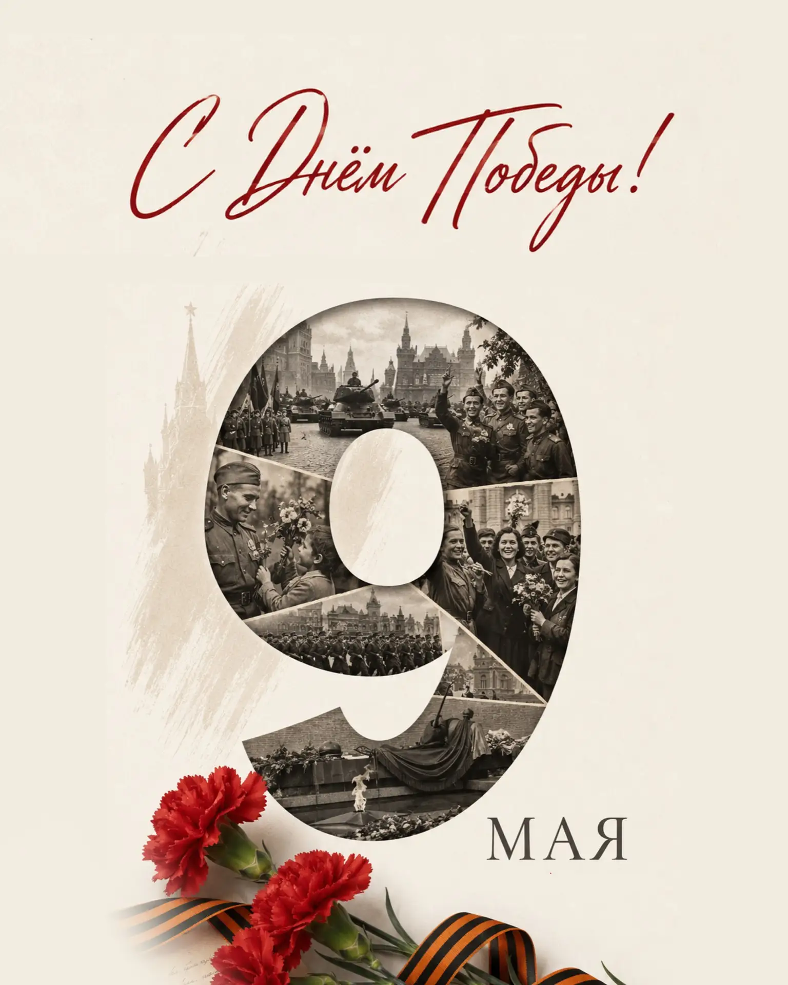 С Днём Победы!
9 Мая — день памяти, благодарности и уважения к тем, кто подарил нам мирное небо цено
