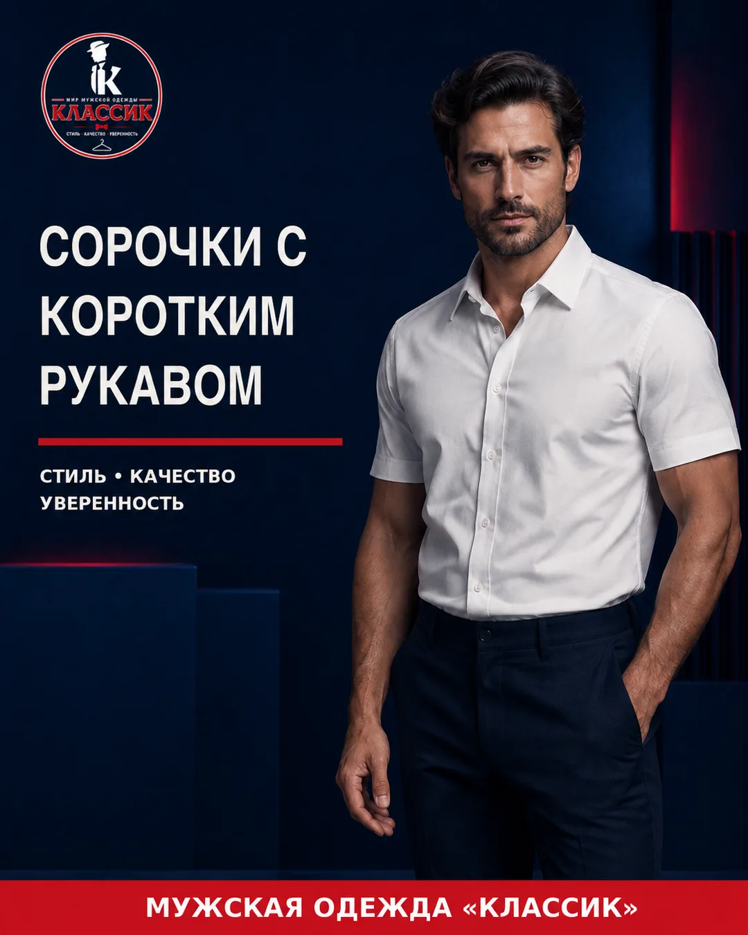 Когда хочется выглядеть аккуратно, но в длинном рукаве жарко, выручает классическая сор...
