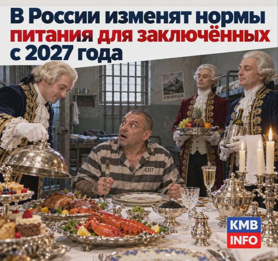 Нормы питания заключённых обновят с 2027 года