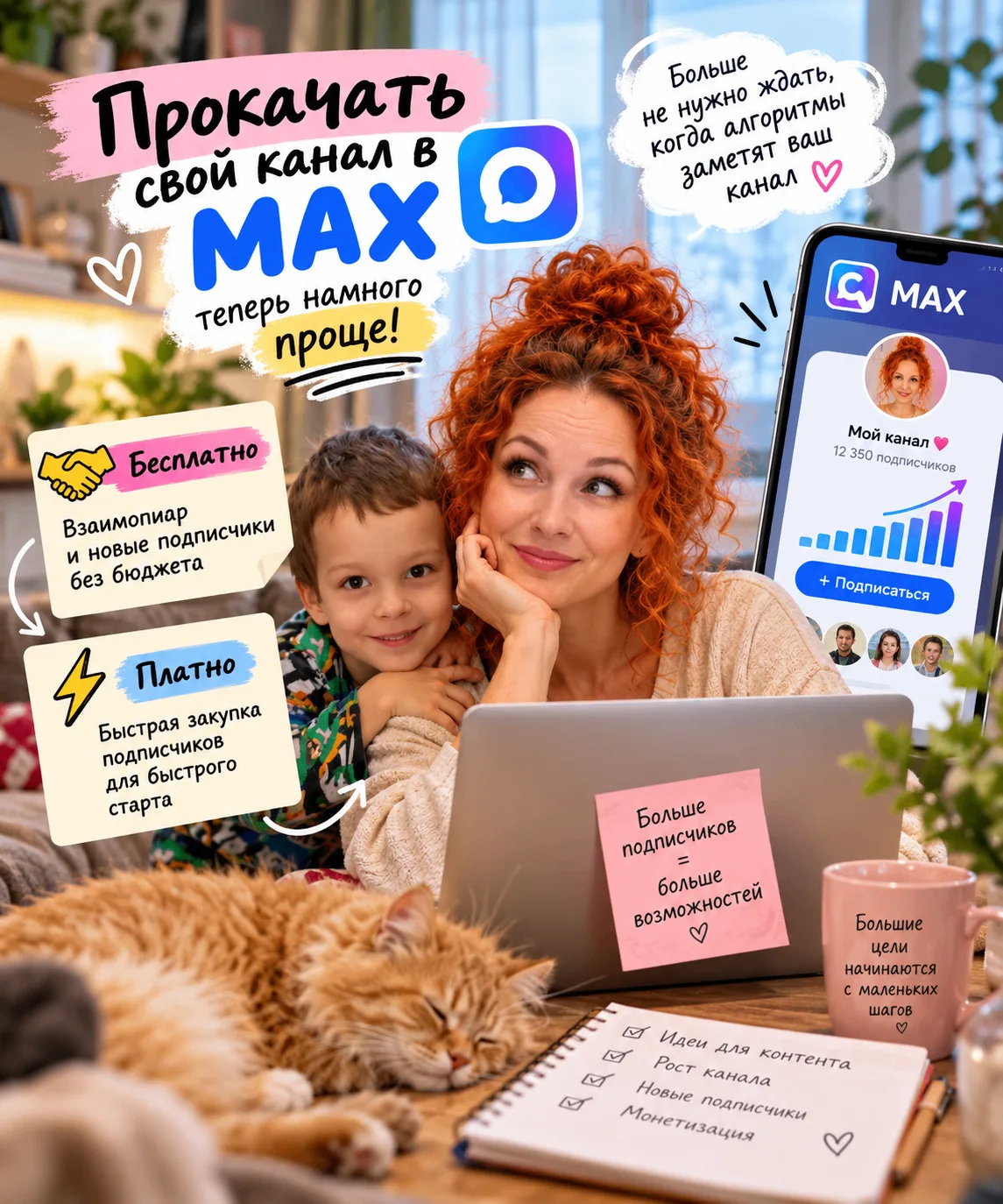 🔥 Хотите быстрее раскачать канал в MAX, а не ждать месяцами, пока вас заметят алгоритмы?