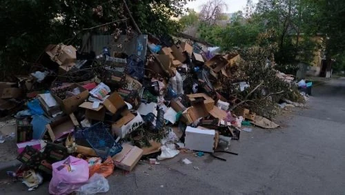 Ростовчане пожаловались на переполненные мусорные площадки по всему городу