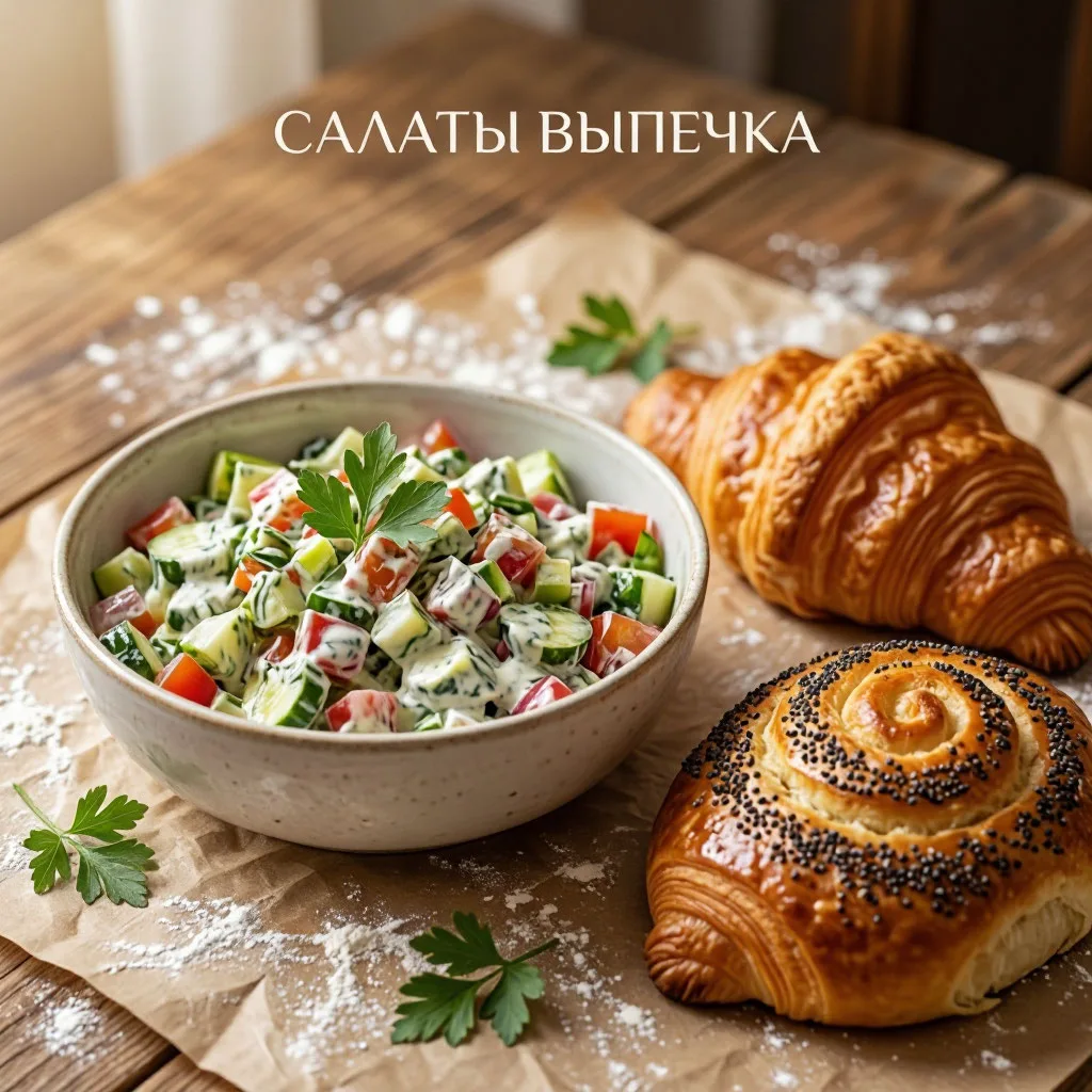 🥗🥧 Мечтаешь о салатах, от которых все в восторге, и выпечке, ради которой хочется бросить все дела