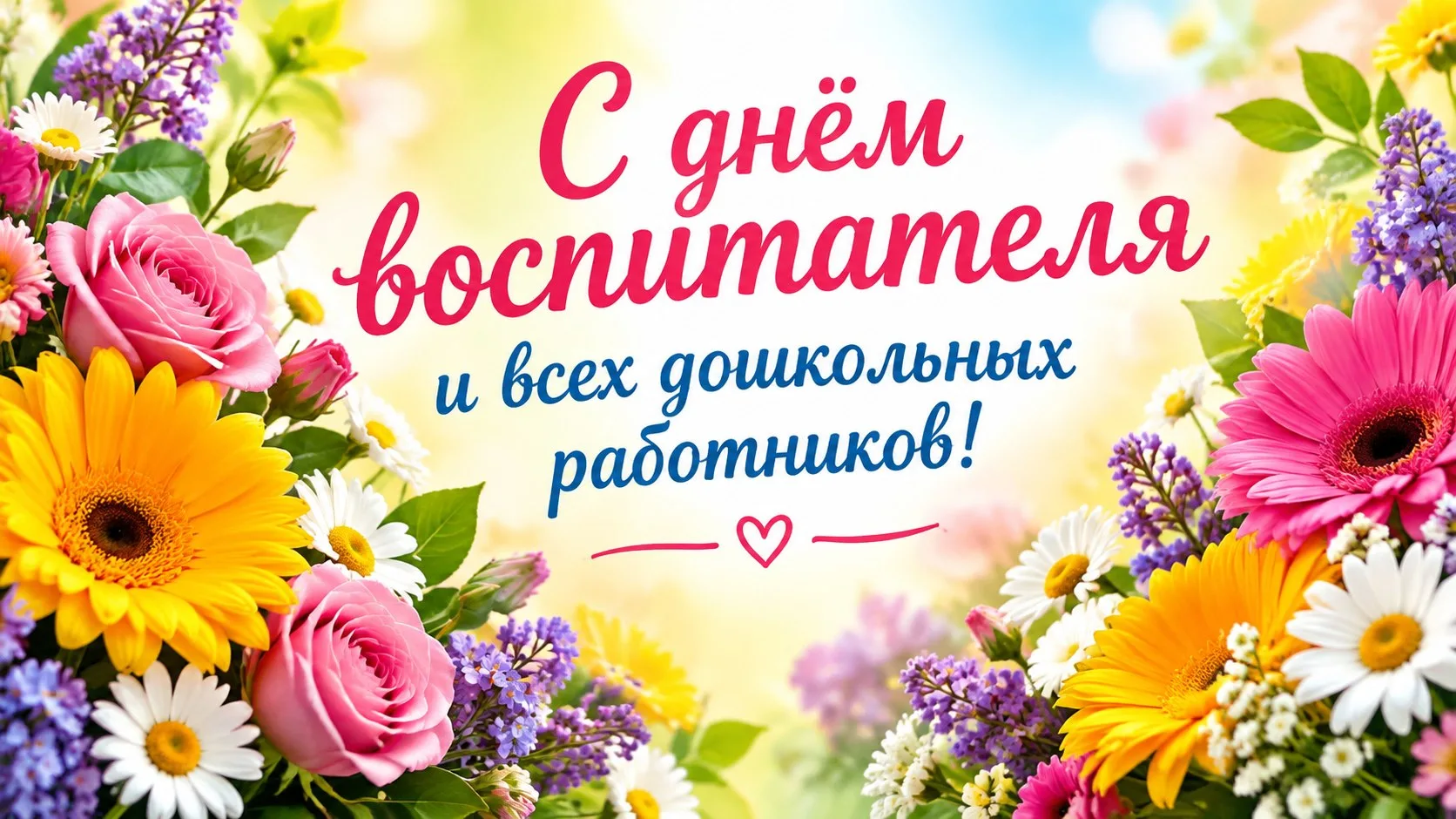 С Днем воспитателя и всех дошкольных работников! 🎈