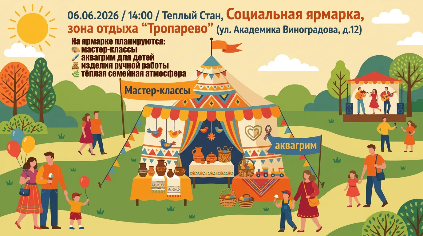 Социальная ярмарка в «Тропарёво»: подробности