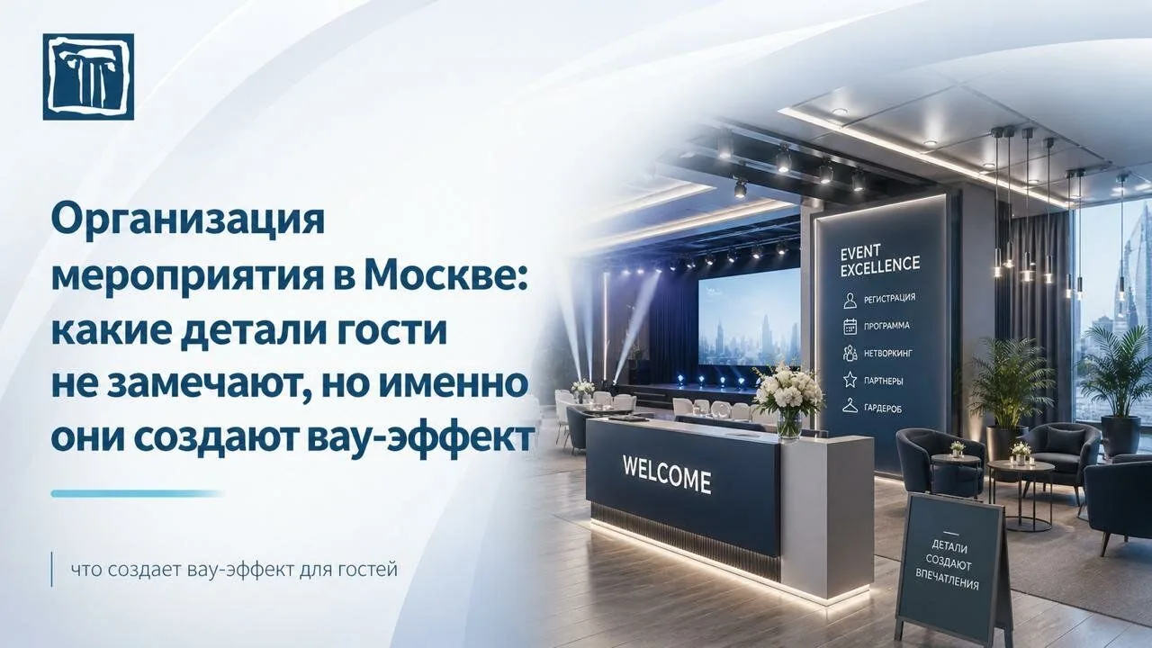 Организация мероприятия в Москве: что остаётся незамеченным, но создаёт вау-эффект. Ког...