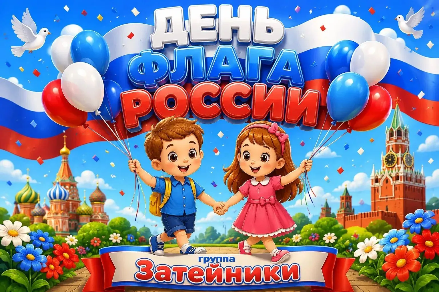 🎉 Праздничная поделка ко Дню Государственного флага РФ! 🇷🇺