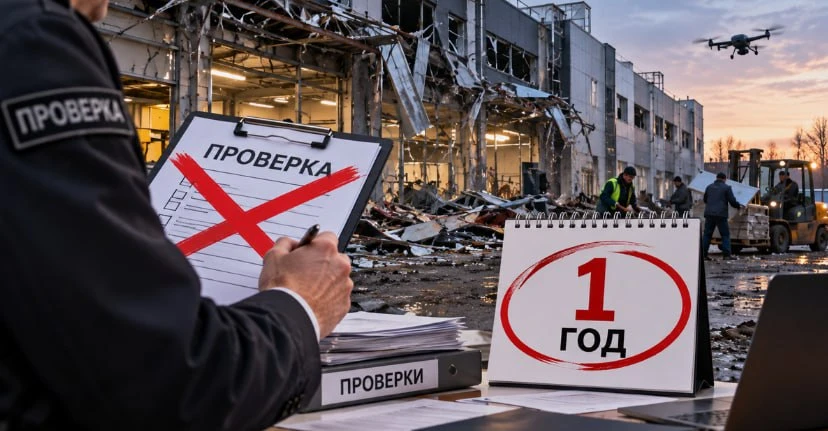 🌟Правительство на год освободило от проверок бизнес, пострадавший от атак БПЛА, сообщи...